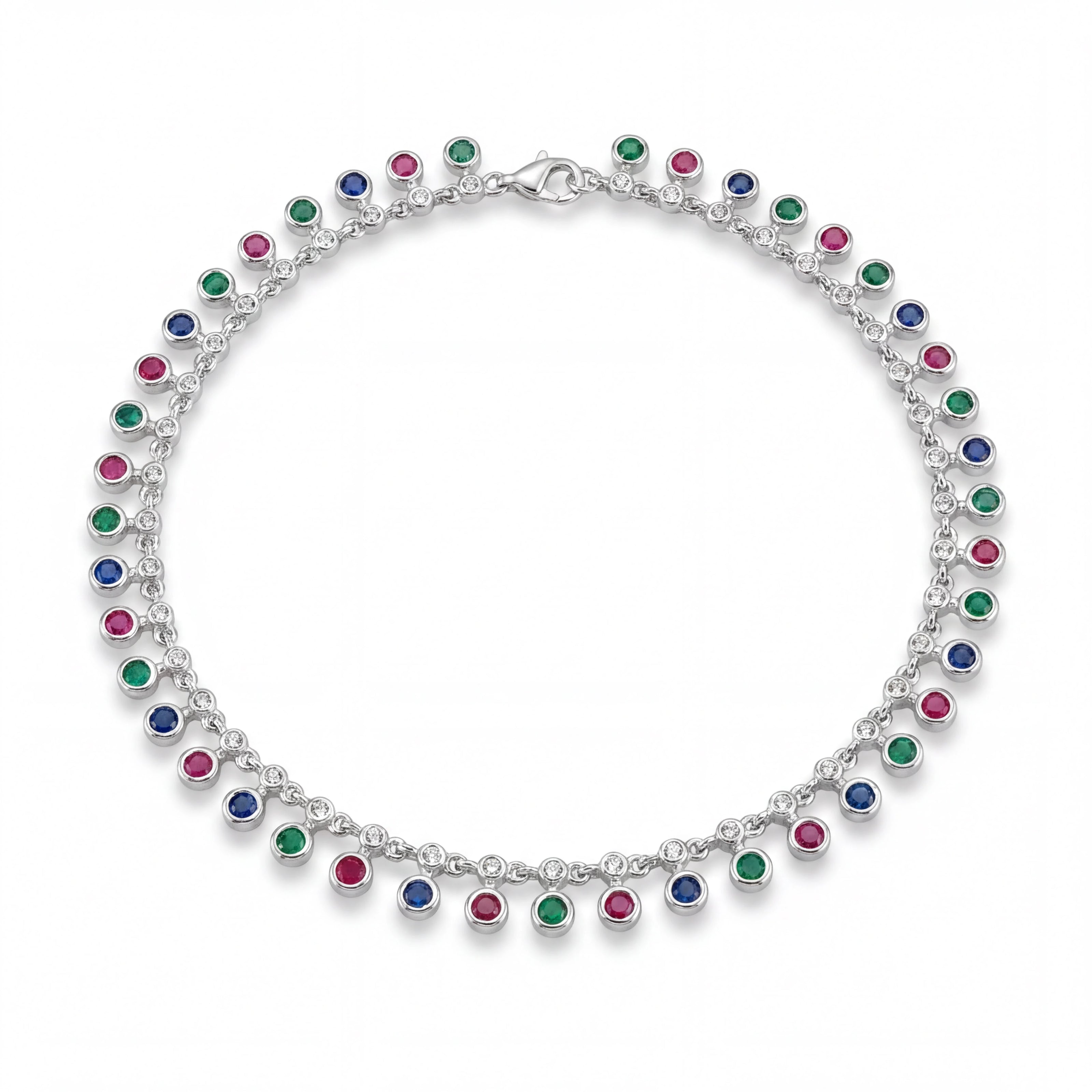 Multicolour Charm Anklet