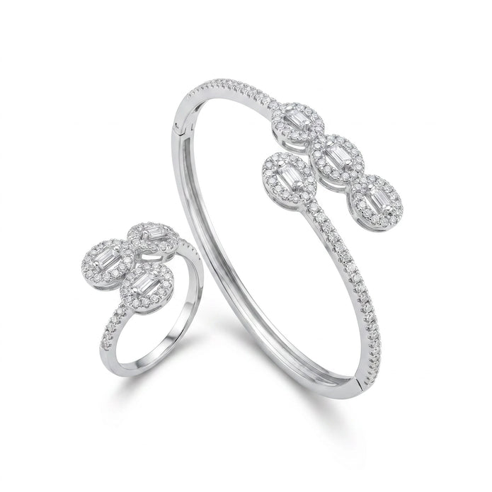 Triple Halo CZ Set