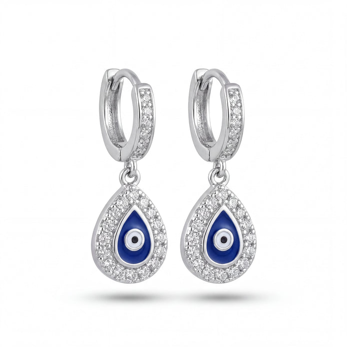 Evil Eye Teardrop Earrings