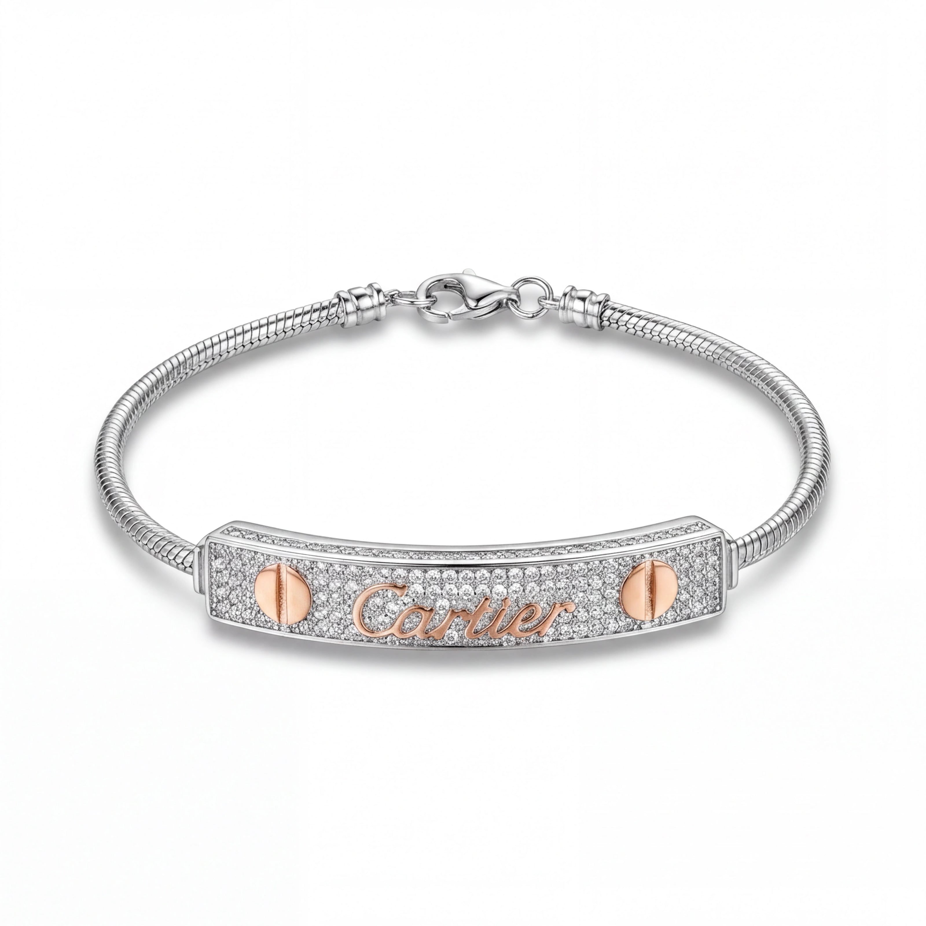 Contemporary CZ Bar Bracelet