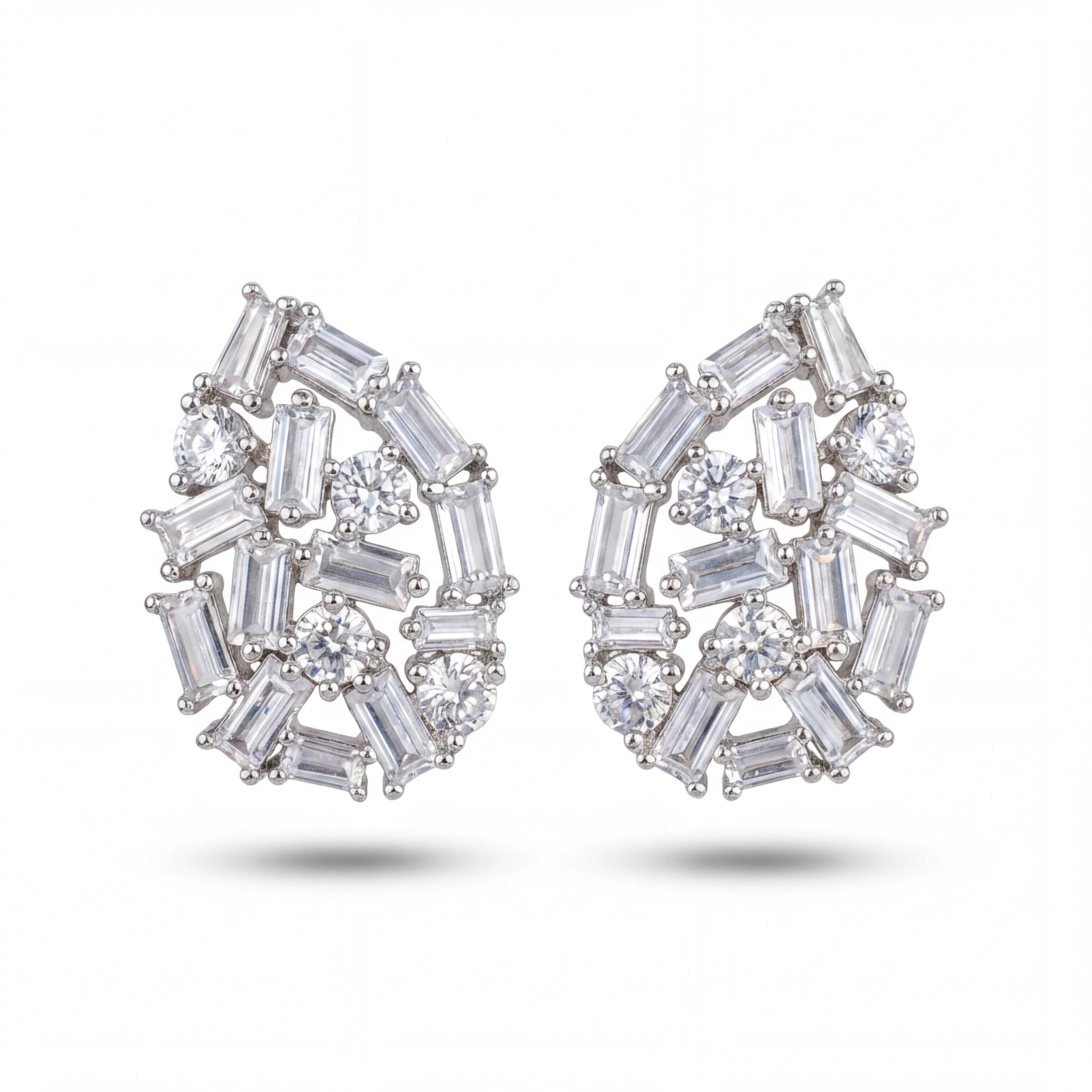 CZ Teardrop Studs