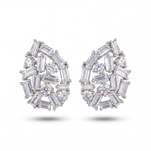 CZ Teardrop Studs
