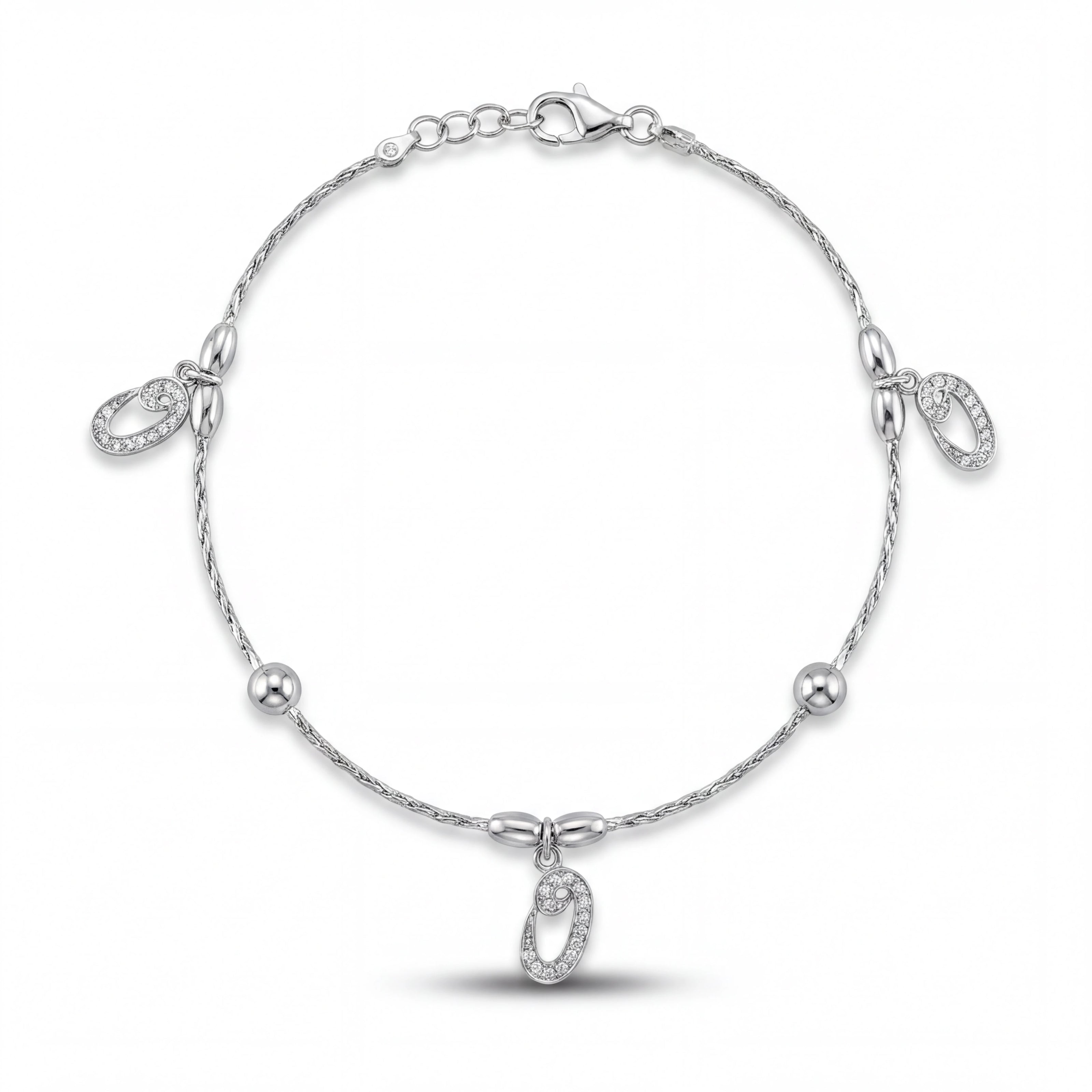 Shimmering Oval Anklet