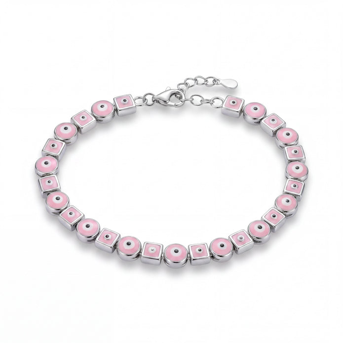 Pink Enamel Bracelet