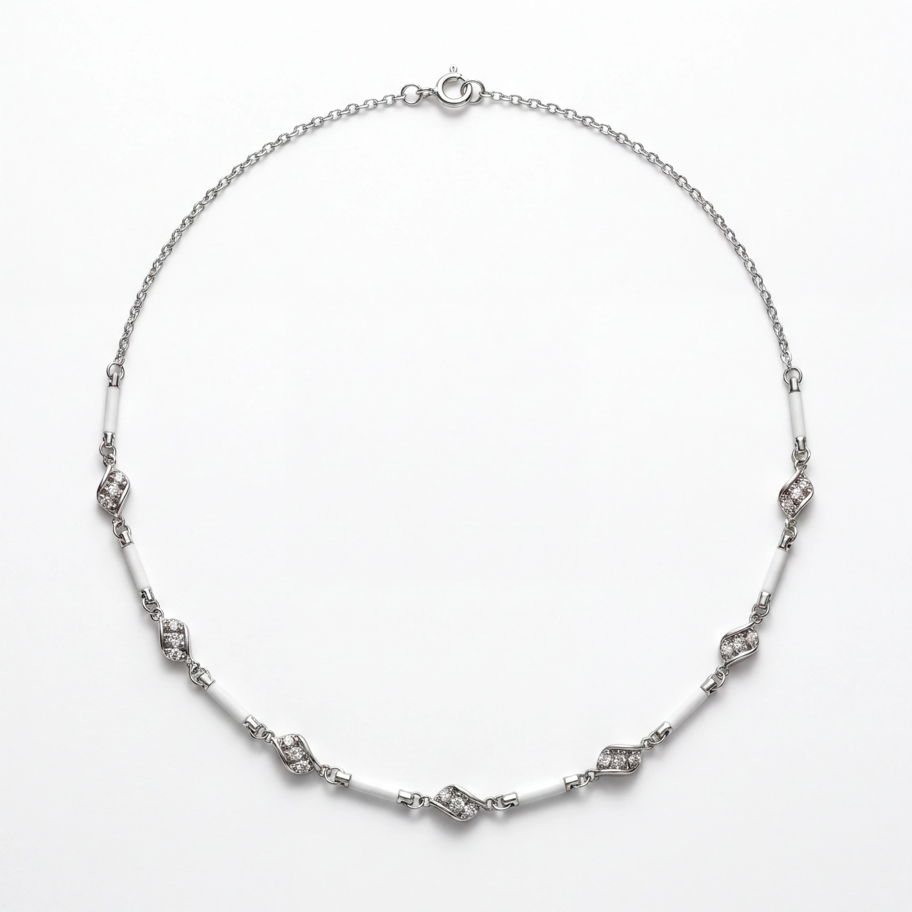 Enamel Wave Necklace