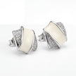 Ivory Ribbon Studs