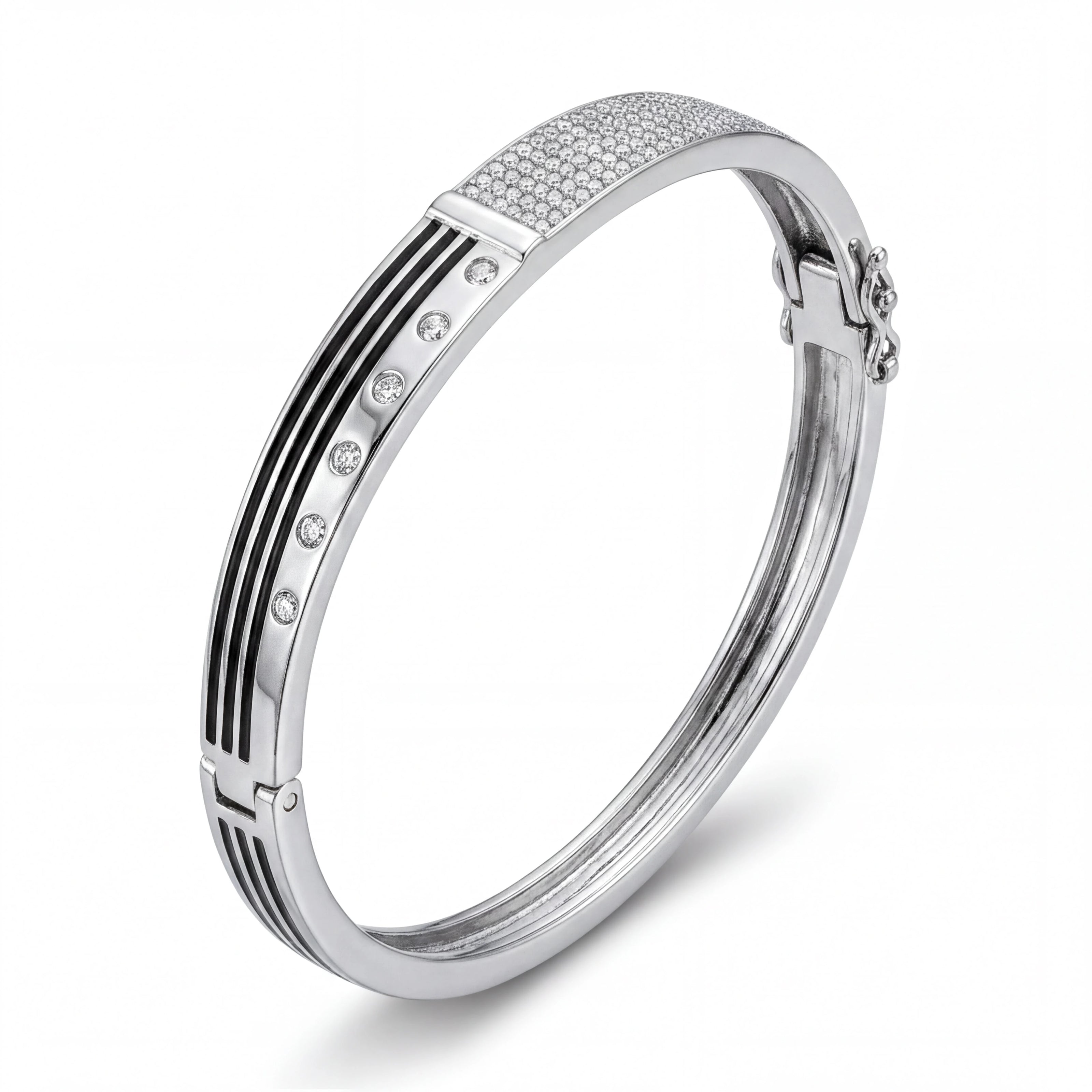 Modern Pave Bangle