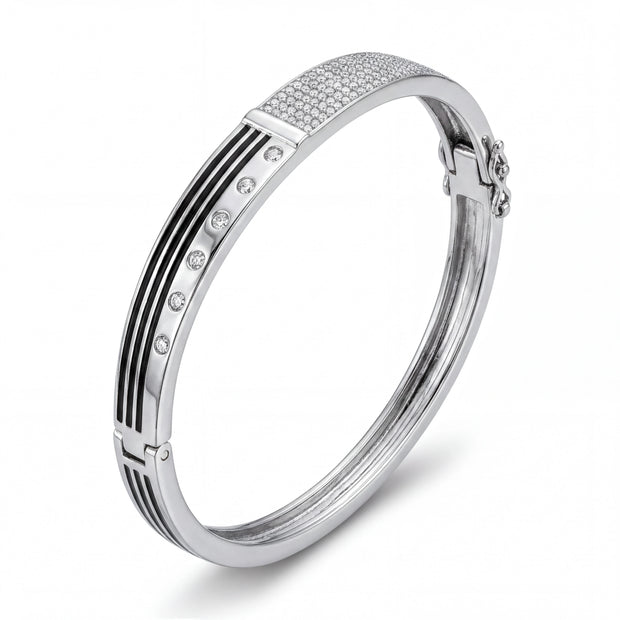 Modern Pave Bangle