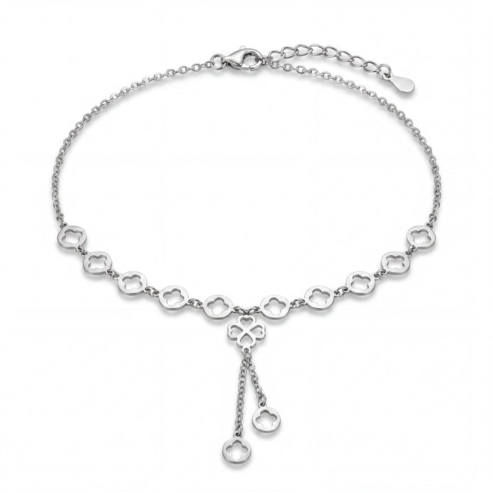 Clover Dangle Anklet