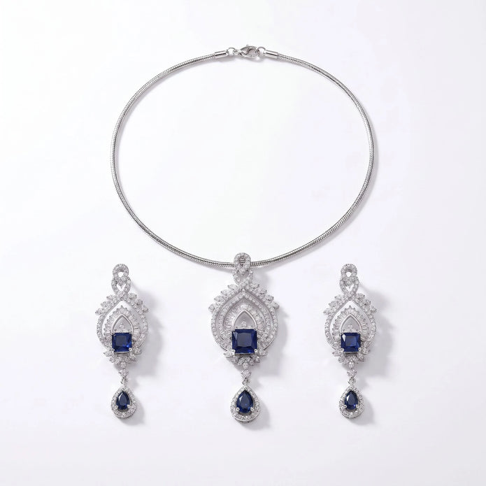 Blue Zirconia Set