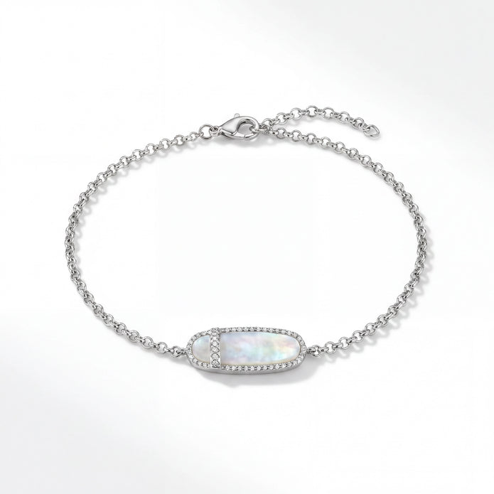 Opal Halo Bracelet