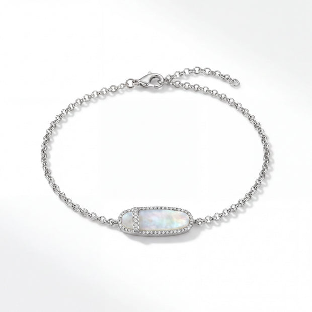 Opal Halo Bracelet