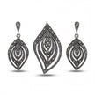 Marcasite Leaf Set