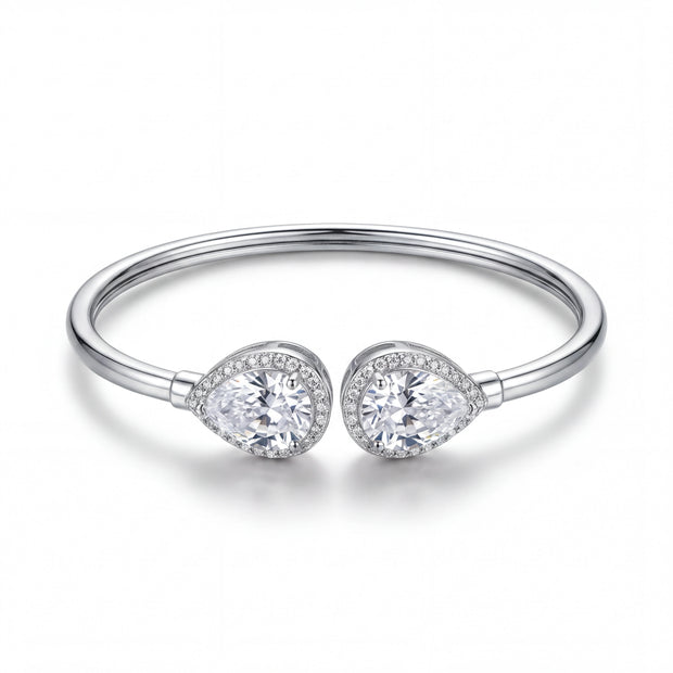 Pear Halo Bangle