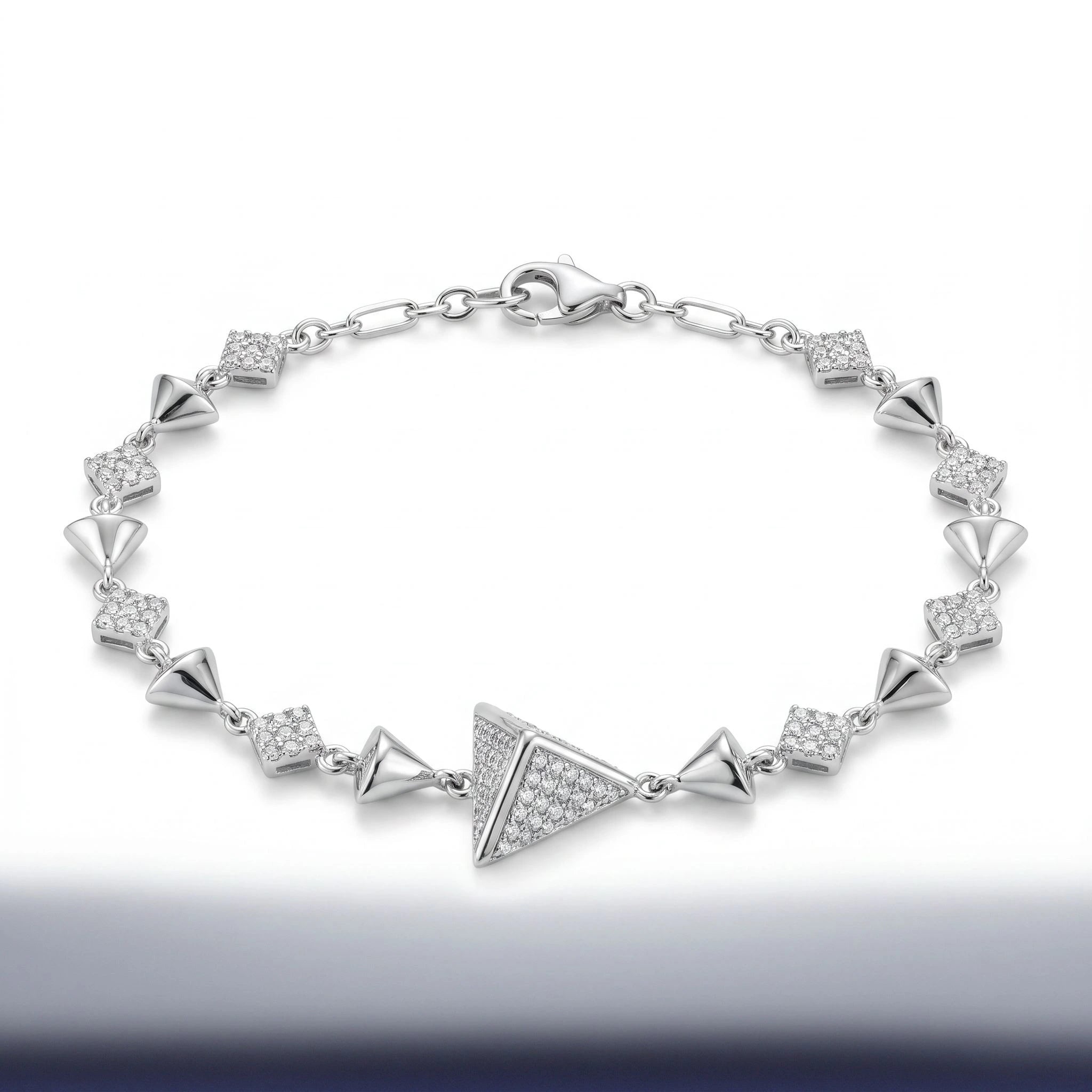 Pavé Pyramid Bracelet