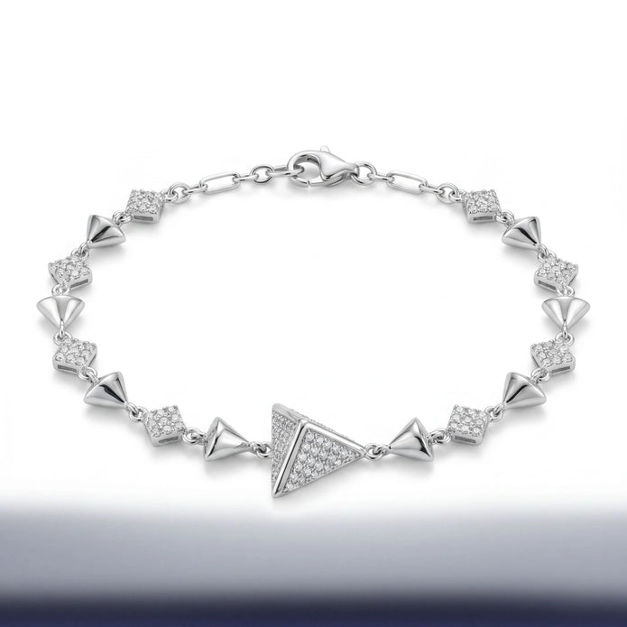 Pavé Pyramid Bracelet