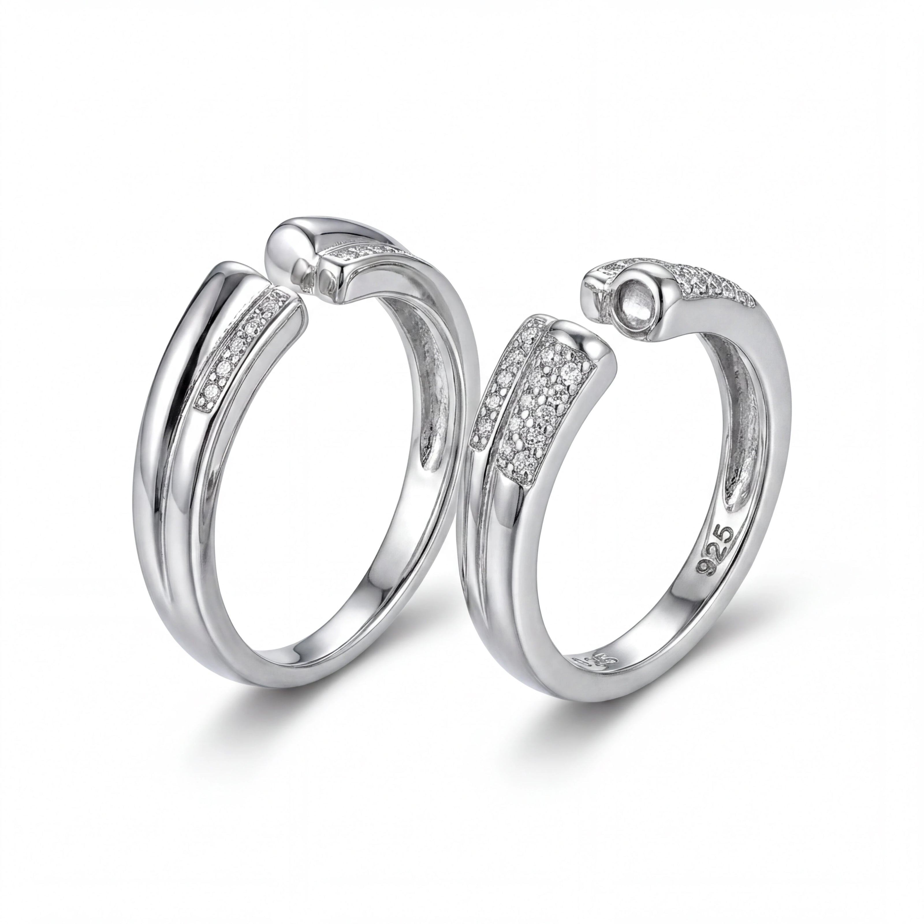 Pavé Open Band Ring