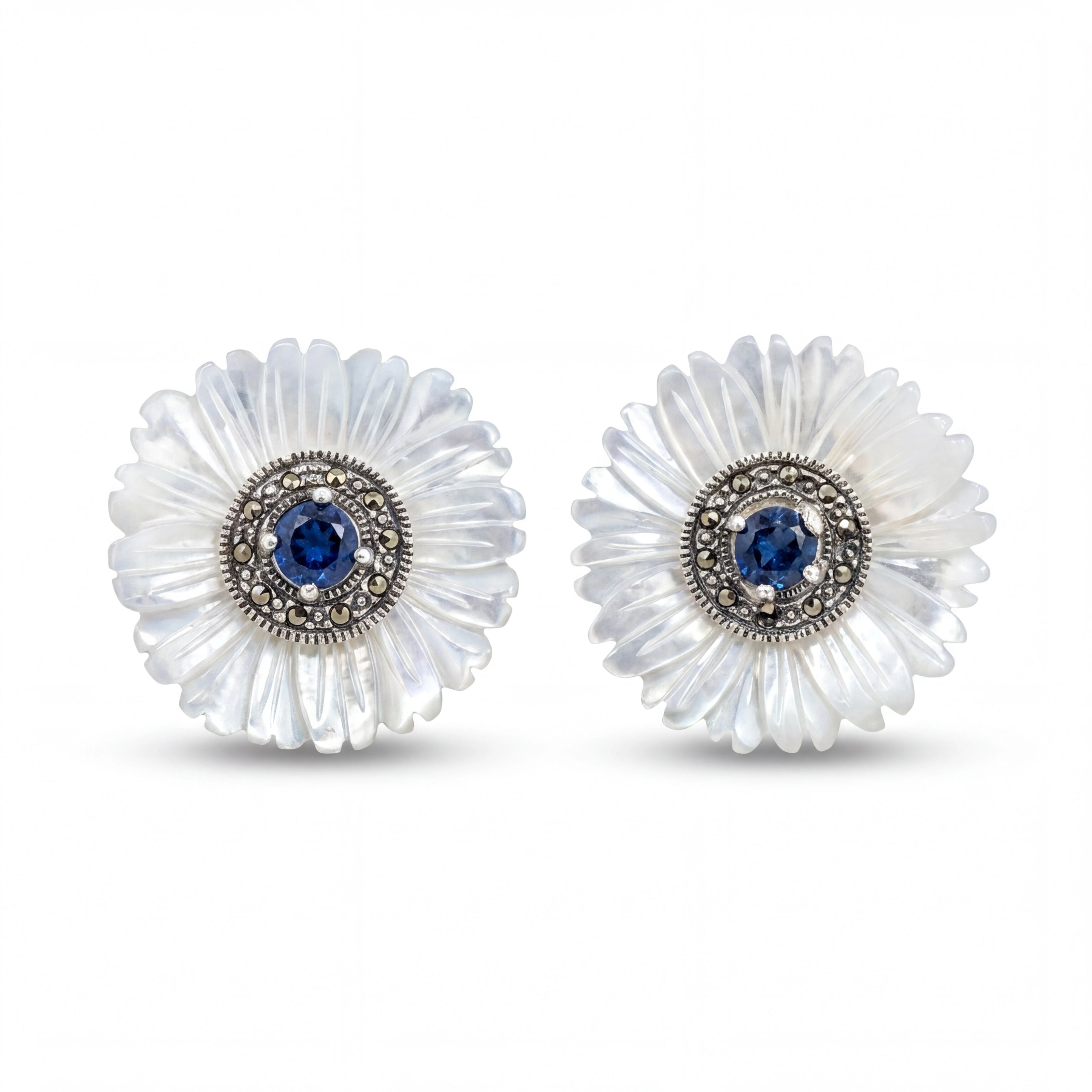 Blue Bloom Studs