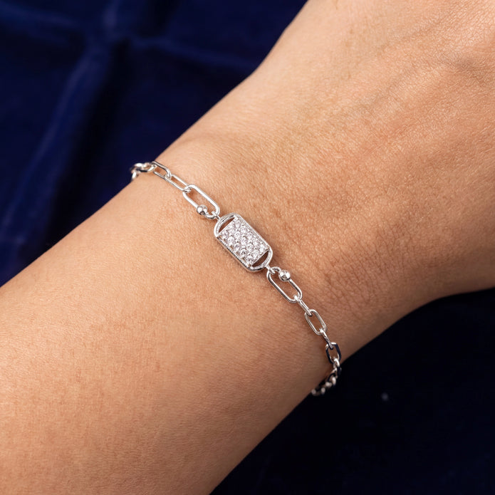 Pavé Link Bracelet — 2