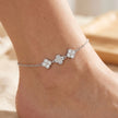 Sparkle Clover Anklet