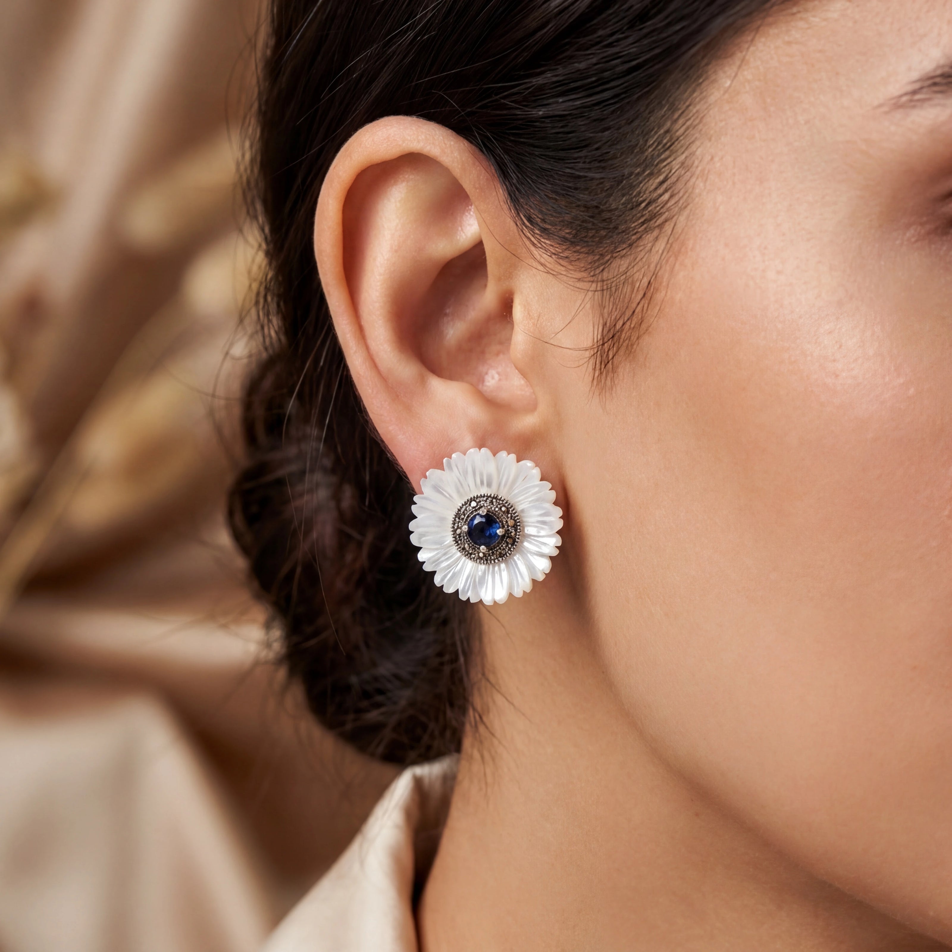 Blue Bloom Studs — 2