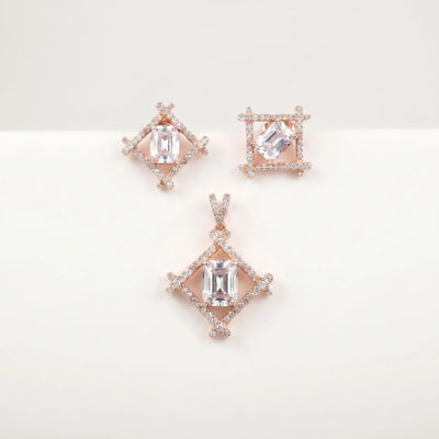 Radiant CZ Geometric Set — 2