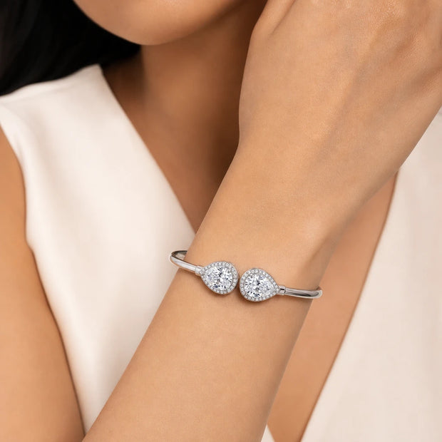 Pear Halo Bangle