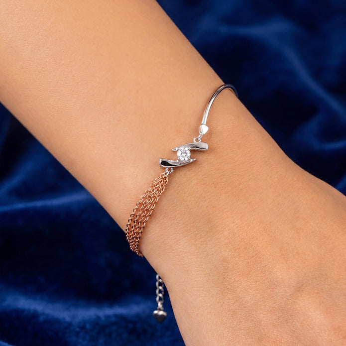Two-Tone Sparkle Bracelet — 2