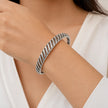 Sleek Ribbed Bangle