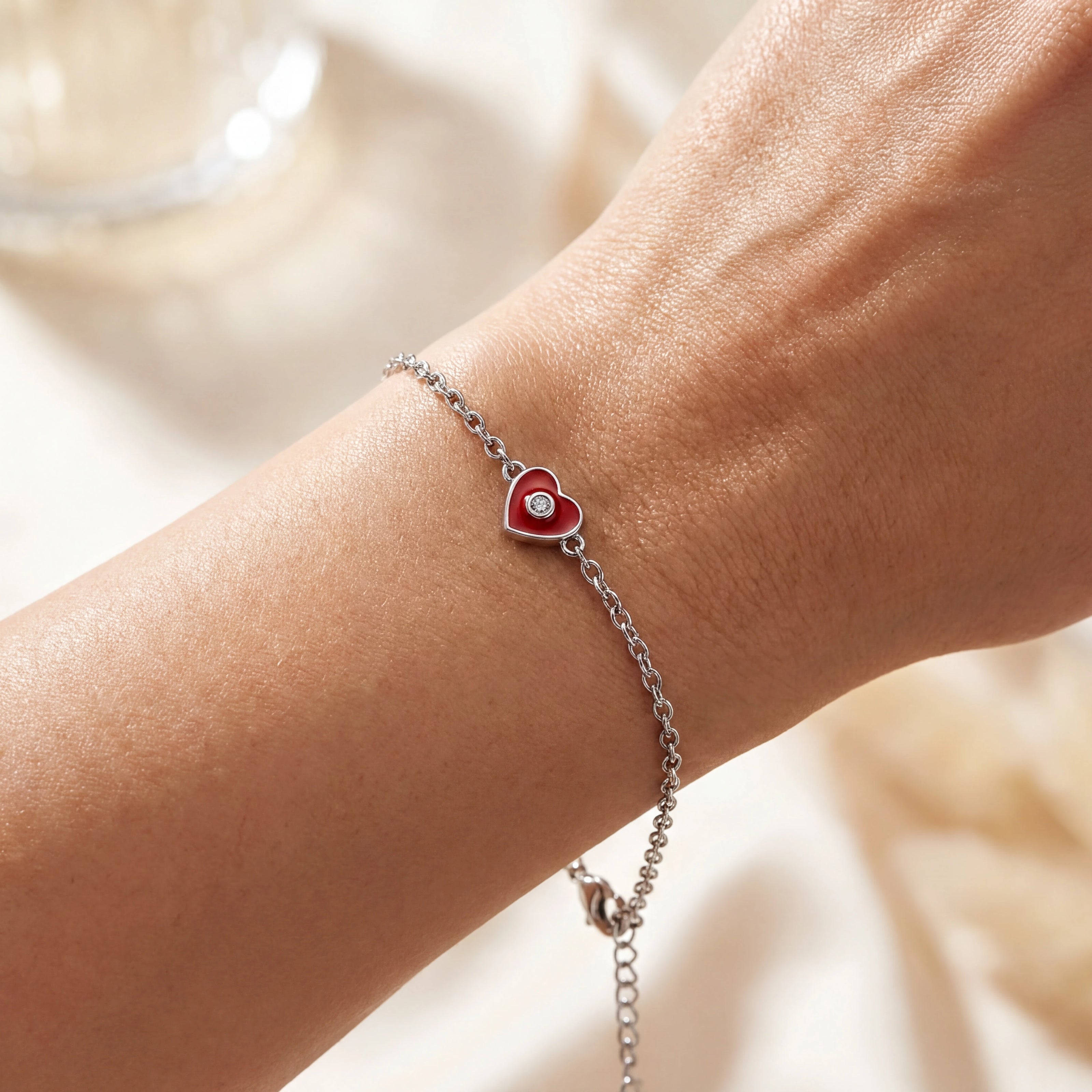 Red Heart Charm Bracelet — 2