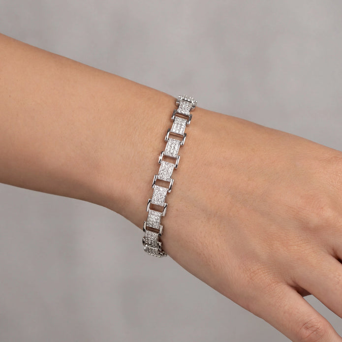 CZ Link Bracelet — 2