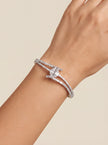 Baguette Crossover Bangle — 2