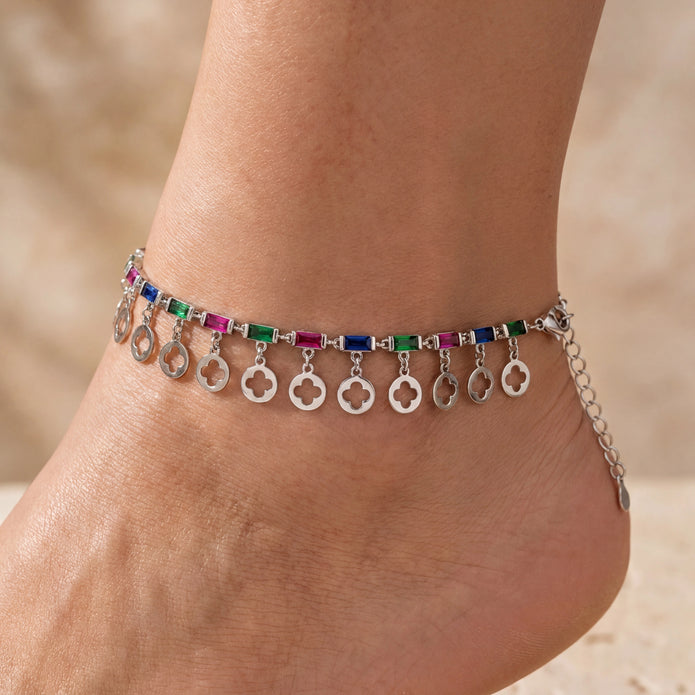 Vibrant Clover Anklet — 2