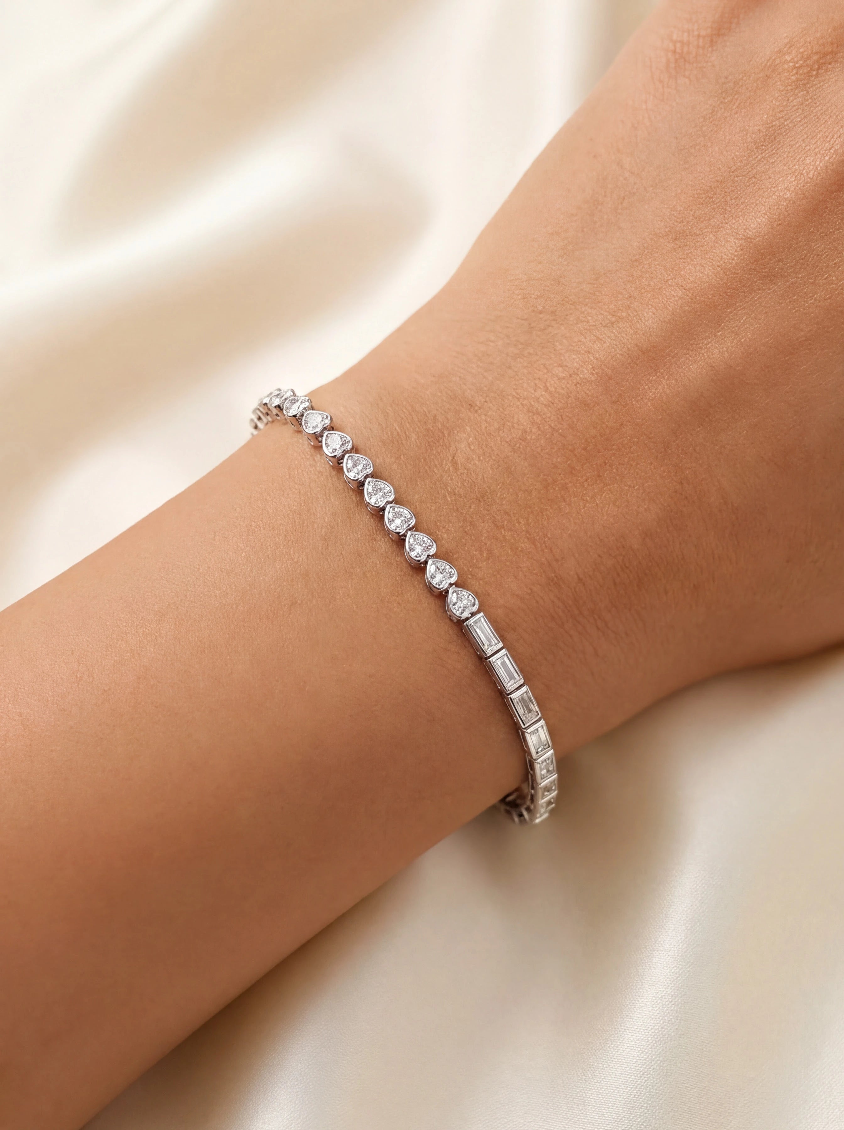 Heart Baguette Bracelet — 2