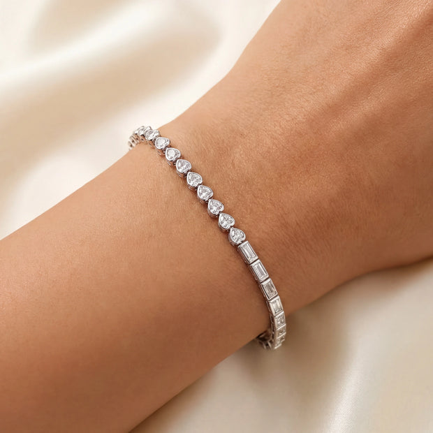 Heart Baguette Bracelet — 2