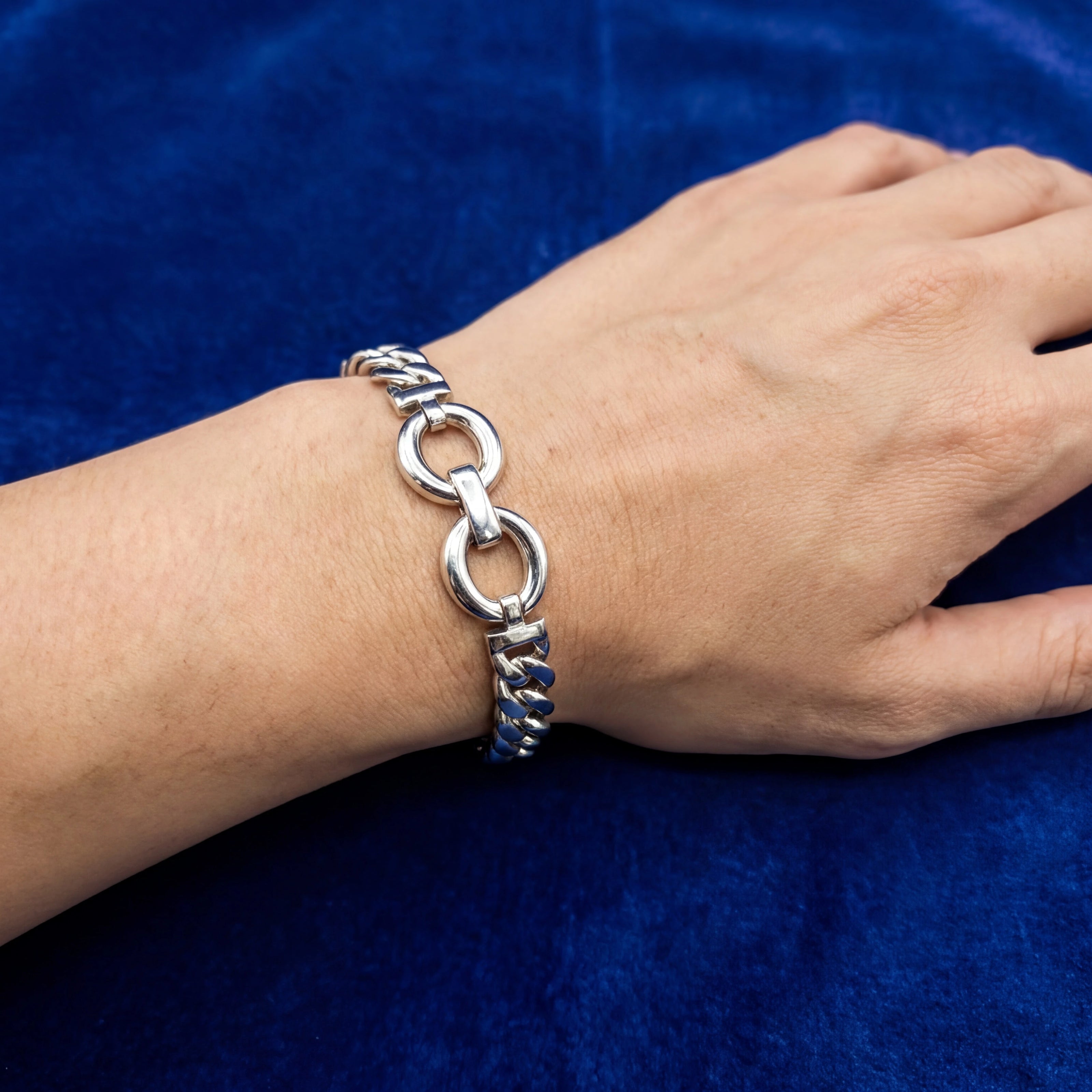 Curb Double Ring Bracelet — 2