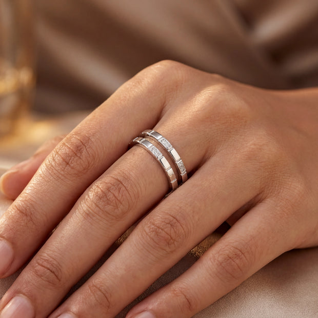 Geo Station Band Ring — 2