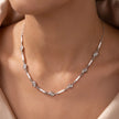 Enamel Wave Necklace — 2