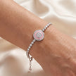 Pink Halo CZ Bracelet — 2