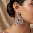 Peacock Temple Earrings — 2