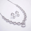 CZ Link Necklace Set — 2