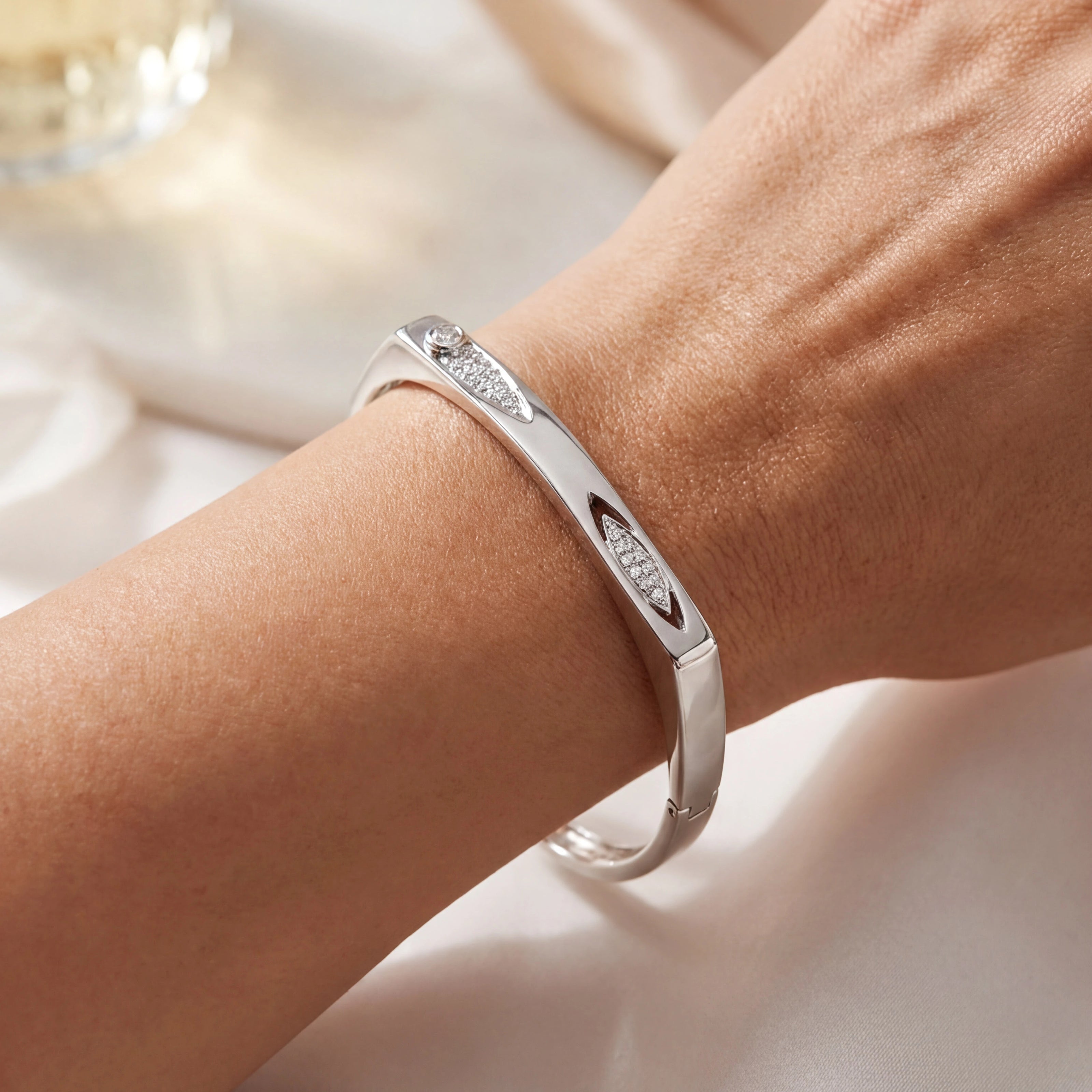 Geometric Sparkle Bangle — 2