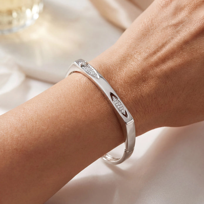 Geometric Sparkle Bangle — 2