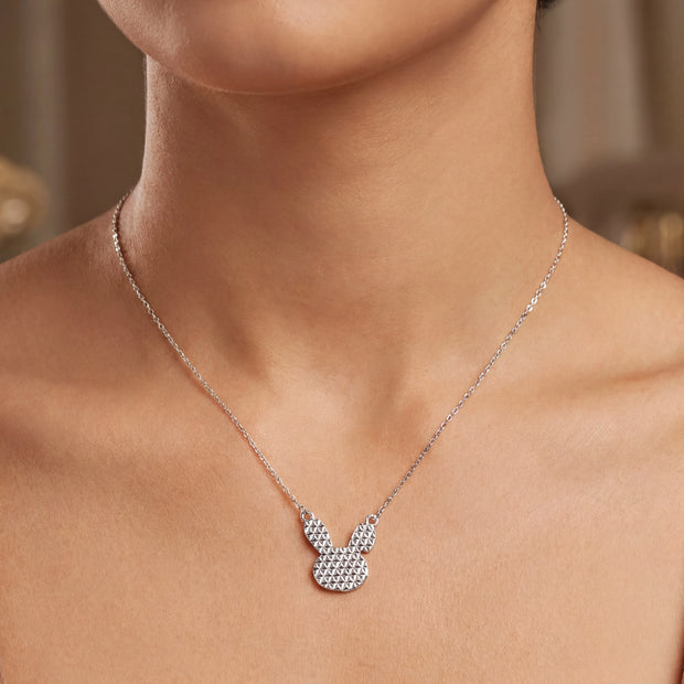 Geometric Bunny Necklace — 2