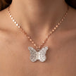 Butterfly Disc Necklace — 2