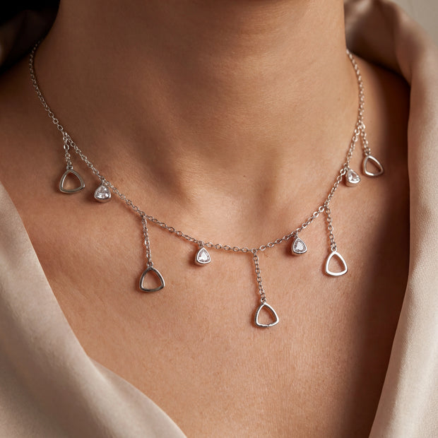 Triangle Drops Necklace — 2