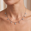 CZ Heart Charm Necklace — 2
