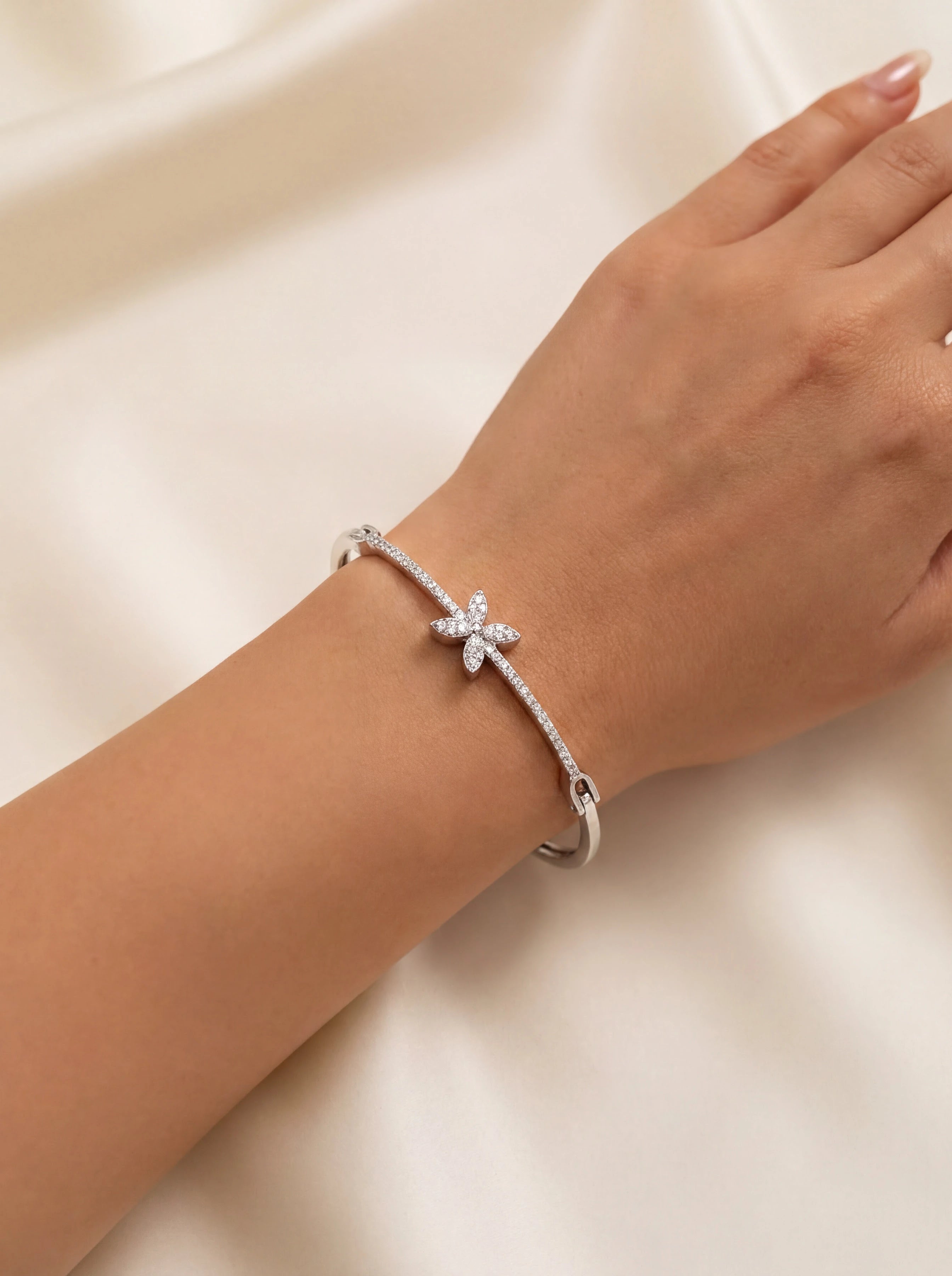 Floral Sparkle Bangle — 2