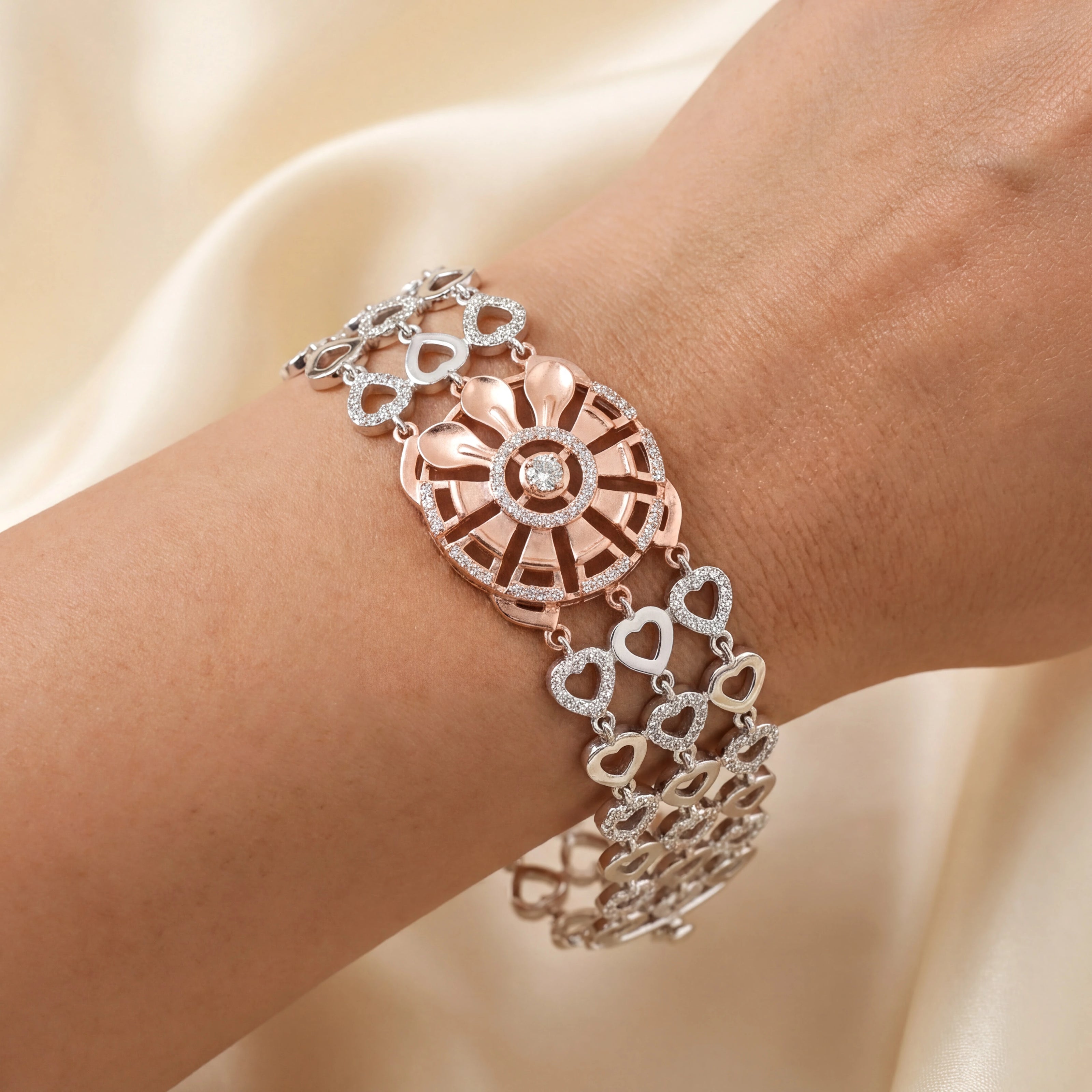 Two-Tone Floral Cuff — 2