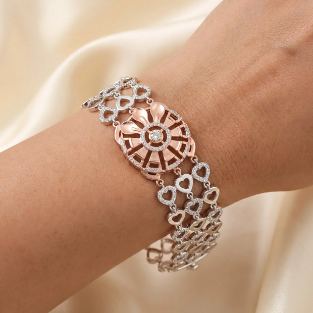 Two-Tone Floral Cuff — 2